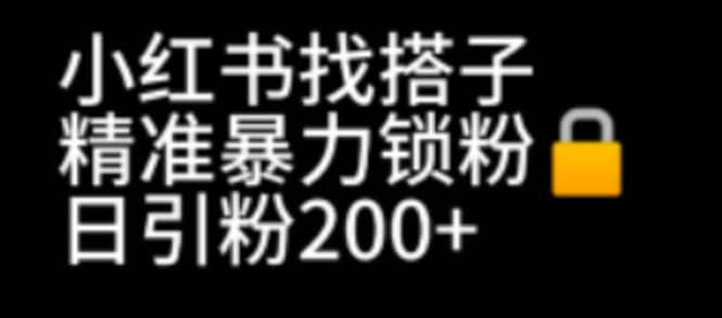 小红书找搭子暴力精准锁粉+引流日引200+精准粉瀚萌资源网-网赚网-网赚项目网-虚拟资源网-国学资源网-易学资源网-本站有全网最新网赚项目-易学课程资源-中医课程资源的在线下载网站！瀚萌资源网