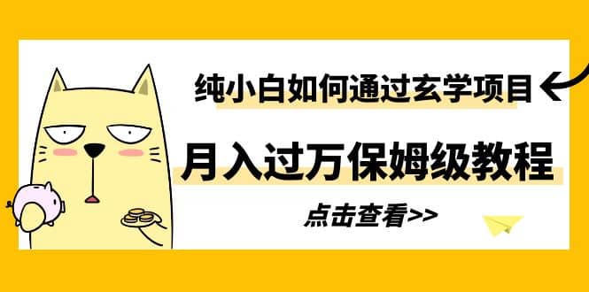 纯小白如何通过玄学项目月入过万保姆级教程瀚萌资源网-网赚网-网赚项目网-虚拟资源网-国学资源网-易学资源网-本站有全网最新网赚项目-易学课程资源-中医课程资源的在线下载网站！瀚萌资源网