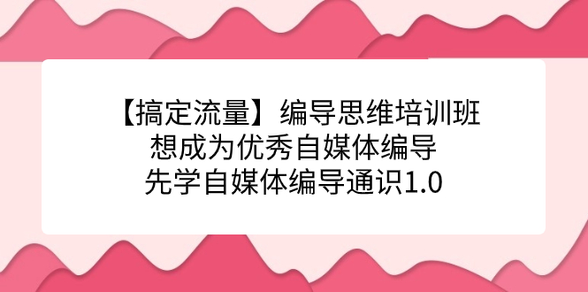 【搞定流量】编导思维培训班，想成为优秀自媒体编导先学自媒体编导通识1.0-瀚萌资源网-网赚网-网赚项目网-虚拟资源网-国学资源网-易学资源网-本站有全网最新网赚项目-易学课程资源-中医课程资源的在线下载网站！瀚萌资源网