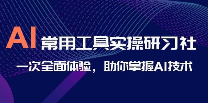 AI-常用工具实操研习社，一次全面体验，助你掌握AI技术瀚萌资源网-网赚网-网赚项目网-虚拟资源网-国学资源网-易学资源网-本站有全网最新网赚项目-易学课程资源-中医课程资源的在线下载网站！瀚萌资源网