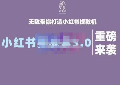 谢无敌·小红书实战营3.0，无敌带你打造小红书提款机 价值7999元瀚萌资源网-网赚网-网赚项目网-虚拟资源网-国学资源网-易学资源网-本站有全网最新网赚项目-易学课程资源-中医课程资源的在线下载网站！瀚萌资源网