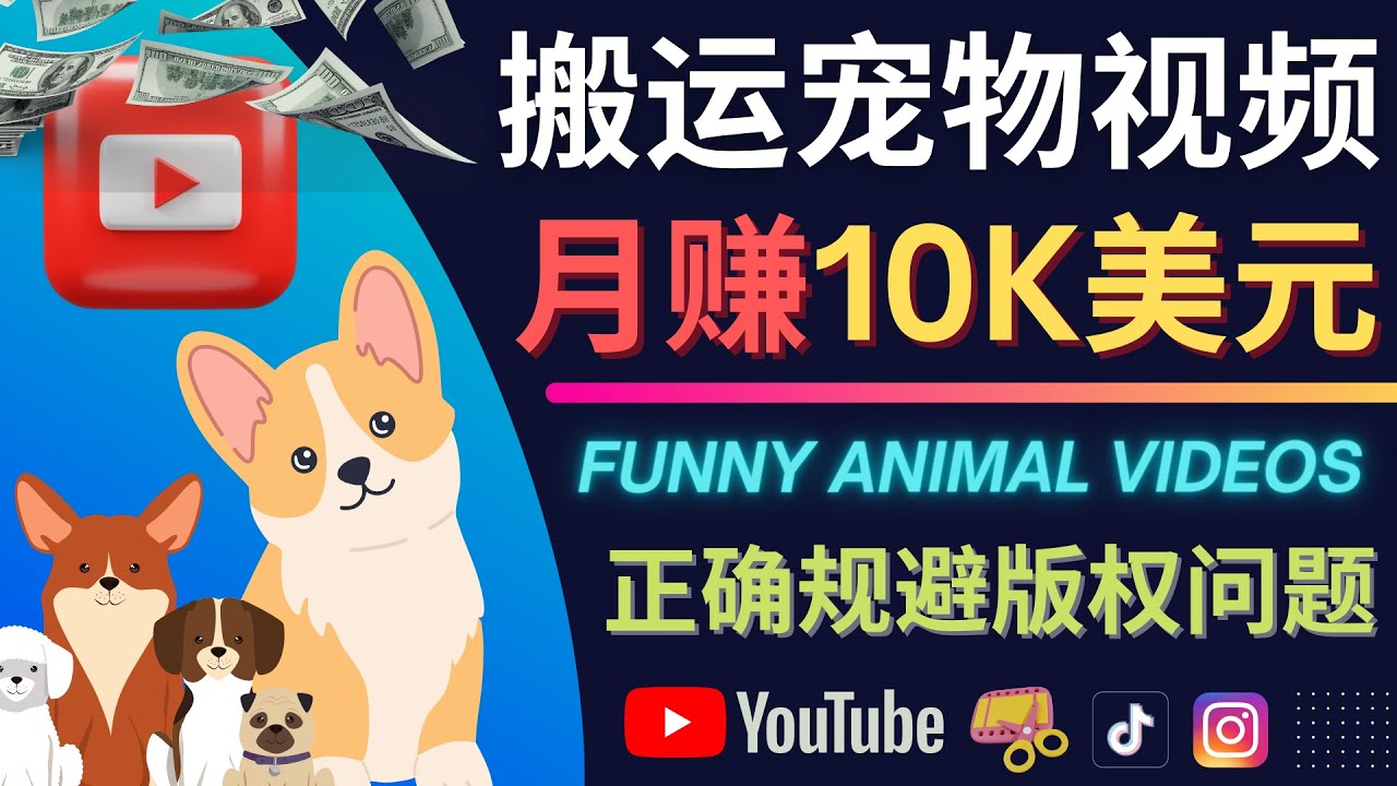 搬运TIKTOK视频到YouTube，并进行二次创作，月赚1万美元以上瀚萌资源网-网赚网-网赚项目网-虚拟资源网-国学资源网-易学资源网-本站有全网最新网赚项目-易学课程资源-中医课程资源的在线下载网站！瀚萌资源网