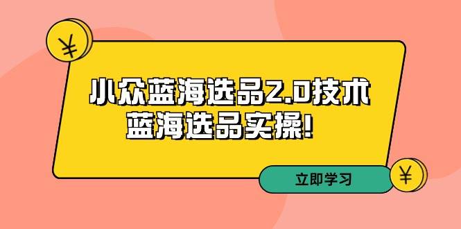 拼多多培训第33期：小众蓝海选品2.0技术-蓝海选品实操！瀚萌资源网-网赚网-网赚项目网-虚拟资源网-国学资源网-易学资源网-本站有全网最新网赚项目-易学课程资源-中医课程资源的在线下载网站！瀚萌资源网