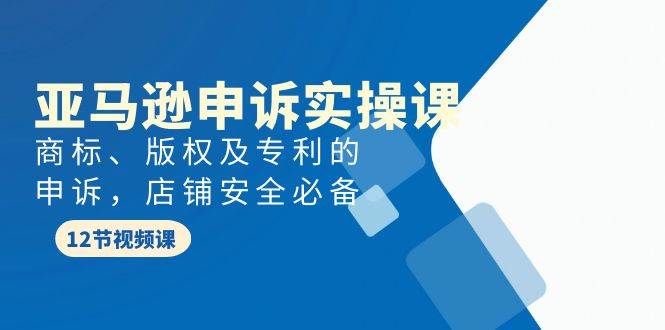 亚马逊-申诉实战课，商标、版权及专利的申诉，店铺安全必备瀚萌资源网-网赚网-网赚项目网-虚拟资源网-国学资源网-易学资源网-本站有全网最新网赚项目-易学课程资源-中医课程资源的在线下载网站！瀚萌资源网