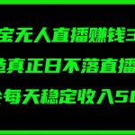 淘宝无人直播赚钱3.0，打造真正日不落直播间 ，学会每天稳定收入500+瀚萌资源网-网赚网-网赚项目网-虚拟资源网-国学资源网-易学资源网-本站有全网最新网赚项目-易学课程资源-中医课程资源的在线下载网站！瀚萌资源网