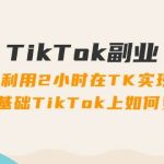 TikTok副业：每天利用2小时在TK实现收益，零基础TikTok上如何变现，34节程瀚萌资源网-网赚网-网赚项目网-虚拟资源网-国学资源网-易学资源网-本站有全网最新网赚项目-易学课程资源-中医课程资源的在线下载网站！瀚萌资源网