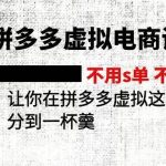2024拼多多虚拟电商训练营 不s单 不改销量  做虚拟项目分一杯羹(更新10节)瀚萌资源网-网赚网-网赚项目网-虚拟资源网-国学资源网-易学资源网-本站有全网最新网赚项目-易学课程资源-中医课程资源的在线下载网站！瀚萌资源网