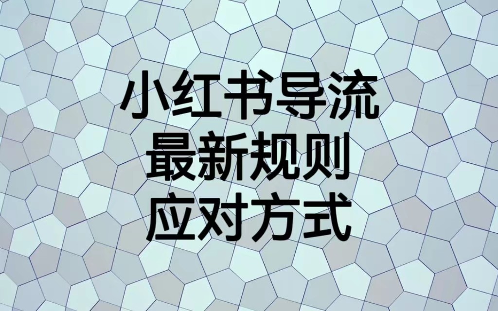 小红书导流最新规则应对方式，新规以后目前还可用的引流方式解读-瀚萌资源网-网赚网-网赚项目网-虚拟资源网-国学资源网-易学资源网-本站有全网最新网赚项目-易学课程资源-中医课程资源的在线下载网站！瀚萌资源网