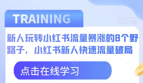 新人玩转小红书流量暴涨的8个野路子，小红书新人快速流量破局瀚萌资源网-网赚网-网赚项目网-虚拟资源网-国学资源网-易学资源网-本站有全网最新网赚项目-易学课程资源-中医课程资源的在线下载网站！瀚萌资源网