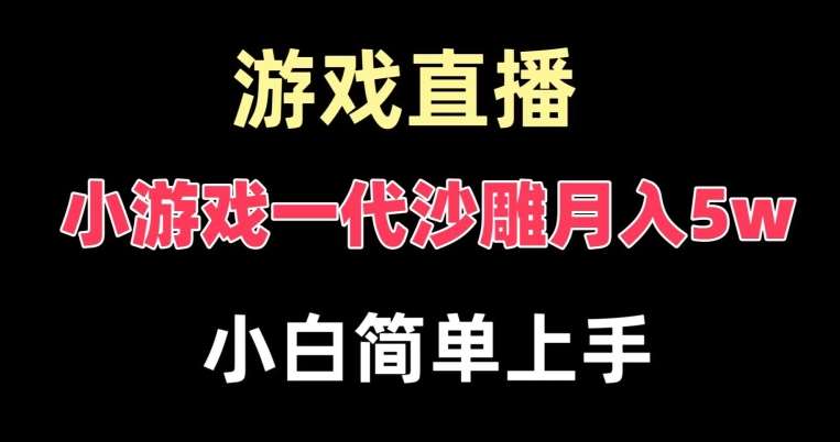 玩小游戏一代沙雕月入5w，爆裂变现，快速拿结果，高级保姆式教学【揭秘】瀚萌资源网-网赚网-网赚项目网-虚拟资源网-国学资源网-易学资源网-本站有全网最新网赚项目-易学课程资源-中医课程资源的在线下载网站！瀚萌资源网