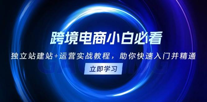 （13503期）跨境电商小白必看！独立站建站+运营实战教程，助你快速入门并精通瀚萌资源网-网赚网-网赚项目网-虚拟资源网-国学资源网-易学资源网-本站有全网最新网赚项目-易学课程资源-中医课程资源的在线下载网站！瀚萌资源网