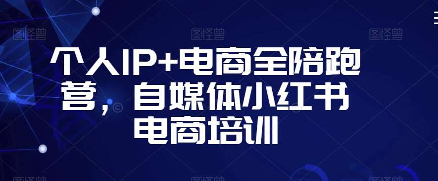 个人IP+电商全陪跑营，自媒体小红书电商培训瀚萌资源网-网赚网-网赚项目网-虚拟资源网-国学资源网-易学资源网-本站有全网最新网赚项目-易学课程资源-中医课程资源的在线下载网站！瀚萌资源网