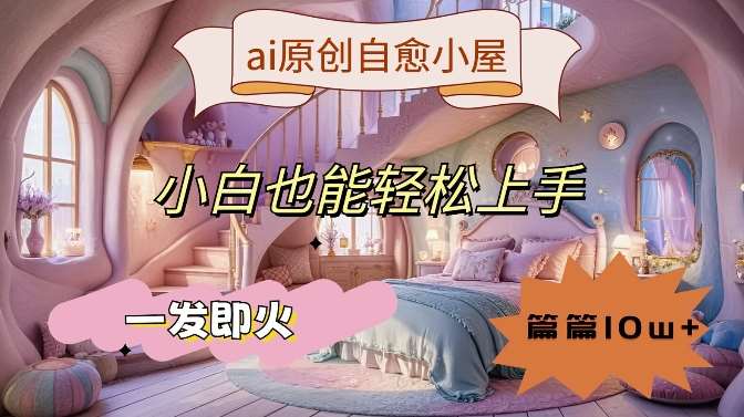 ai原创治愈小屋，小白也能轻松上手，一发即火，篇篇10w+【揭秘】瀚萌资源网-网赚网-网赚项目网-虚拟资源网-国学资源网-易学资源网-本站有全网最新网赚项目-易学课程资源-中医课程资源的在线下载网站！瀚萌资源网