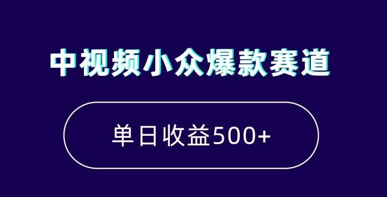 中视频小众爆款赛道，7天涨粉5万+，小白也能无脑操作，轻松月入上万【揭秘】瀚萌资源网-网赚网-网赚项目网-虚拟资源网-国学资源网-易学资源网-本站有全网最新网赚项目-易学课程资源-中医课程资源的在线下载网站！瀚萌资源网
