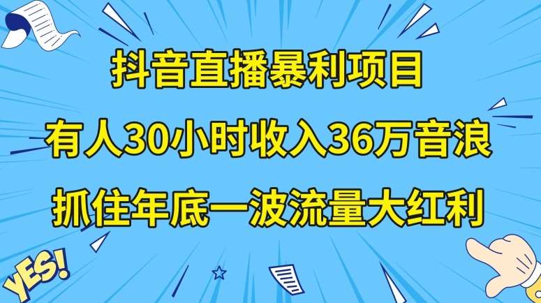 抖音直播暴利项目，有人30小时收入36万音浪，公司宣传片年会视频制作，抓住年底一波流量大红利【揭秘】瀚萌资源网-网赚网-网赚项目网-虚拟资源网-国学资源网-易学资源网-本站有全网最新网赚项目-易学课程资源-中医课程资源的在线下载网站！瀚萌资源网