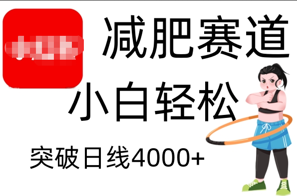 小红书减肥赛道，小白轻松日利润4000+瀚萌资源网-网赚网-网赚项目网-虚拟资源网-国学资源网-易学资源网-本站有全网最新网赚项目-易学课程资源-中医课程资源的在线下载网站！瀚萌资源网