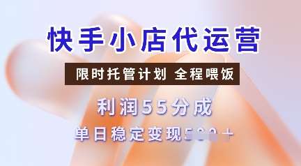 快手小店代运营，限时托管计划，收益55分，单日稳定变现多张【揭秘】瀚萌资源网-网赚网-网赚项目网-虚拟资源网-国学资源网-易学资源网-本站有全网最新网赚项目-易学课程资源-中医课程资源的在线下载网站！瀚萌资源网