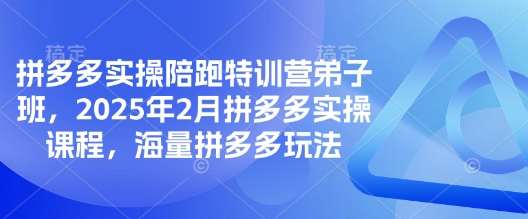 拼多多实操陪跑特训营弟子班，2025年2月拼多多实操课程，海量拼多多玩法瀚萌资源网-网赚网-网赚项目网-虚拟资源网-国学资源网-易学资源网-本站有全网最新网赚项目-易学课程资源-中医课程资源的在线下载网站！瀚萌资源网