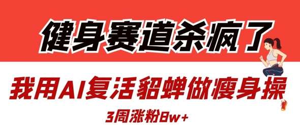 健身赛道杀疯了?我用AI复活貂蝉做瘦身操,3周涨粉8W瀚萌资源网-网赚网-网赚项目网-虚拟资源网-国学资源网-易学资源网-本站有全网最新网赚项目-易学课程资源-中医课程资源的在线下载网站!瀚萌资源网