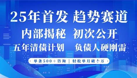 2025年首次公开，真正的事业型赛道，客咨不断，单月轻松破W瀚萌资源网-网赚网-网赚项目网-虚拟资源网-国学资源网-易学资源网-本站有全网最新网赚项目-易学课程资源-中医课程资源的在线下载网站！瀚萌资源网