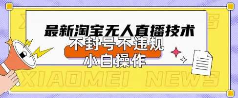 2025年淘宝无人直播带货10.0.全新技术，不违规，不封号，纯小白操作，日入数张【揭秘】瀚萌资源网-网赚网-网赚项目网-虚拟资源网-国学资源网-易学资源网-本站有全网最新网赚项目-易学课程资源-中医课程资源的在线下载网站！瀚萌资源网