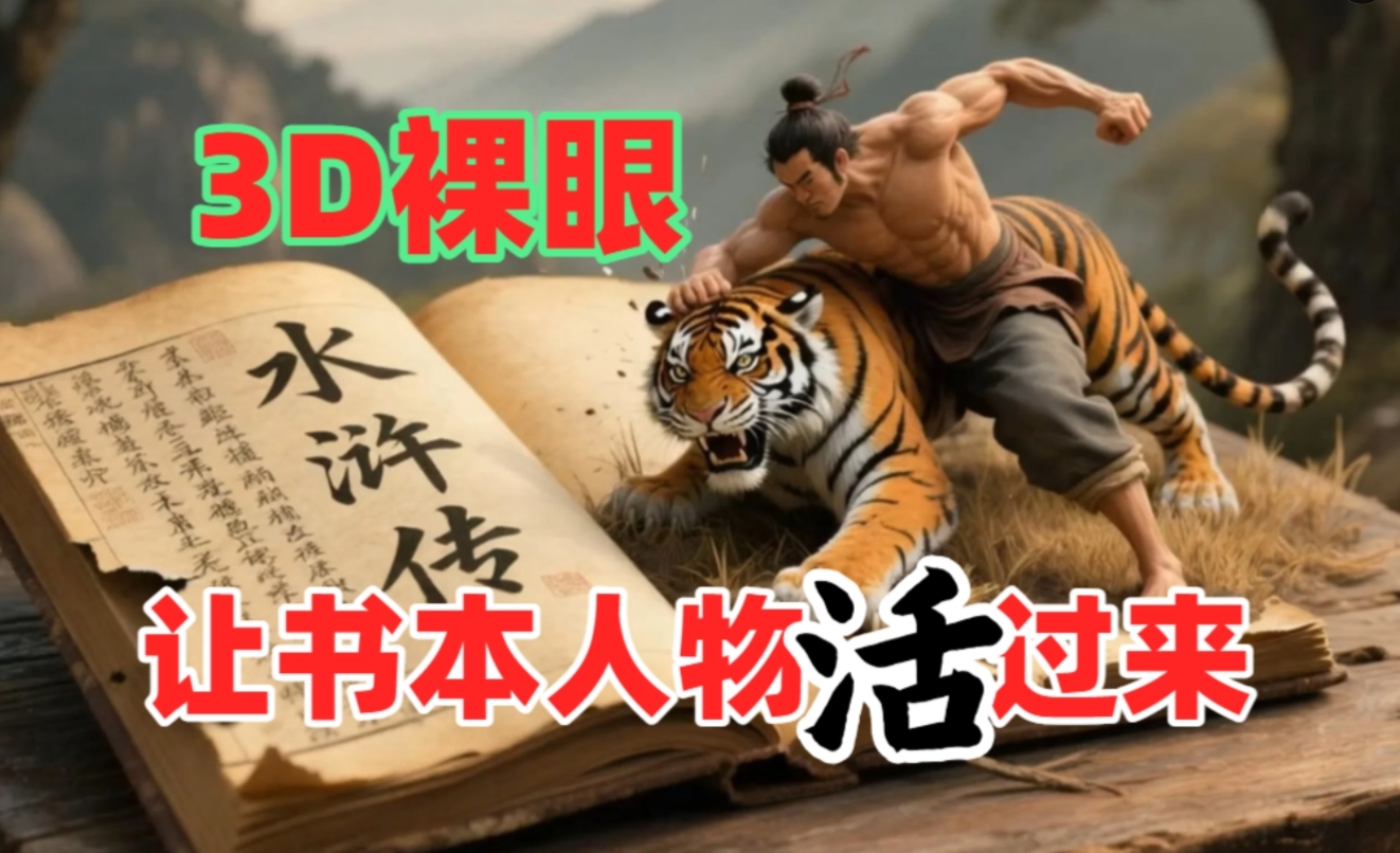 书本人物裸眼3D视频，一条视频收益过千，保姆级教程瀚萌资源网-网赚网-网赚项目网-虚拟资源网-国学资源网-易学资源网-本站有全网最新网赚项目-易学课程资源-中医课程资源的在线下载网站！瀚萌资源网