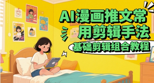 AI漫画推文常用剪辑手法,基础剪辑组合教程瀚萌资源网-网赚网-网赚项目网-虚拟资源网-国学资源网-易学资源网-本站有全网最新网赚项目-易学课程资源-中医课程资源的在线下载网站!瀚萌资源网