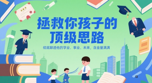 付费文章：拯救你孩子的顶级思路，彻底聊透他的学业、事业、未来，含金量满满瀚萌资源网-网赚网-网赚项目网-虚拟资源网-国学资源网-易学资源网-本站有全网最新网赚项目-易学课程资源-中医课程资源的在线下载网站！瀚萌资源网