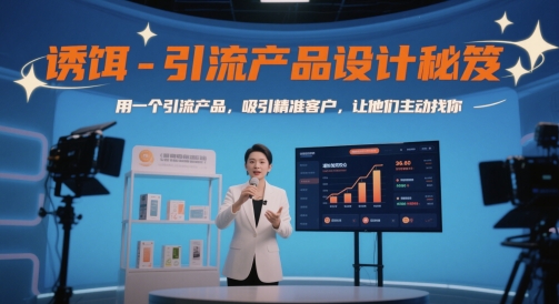 诱饵-引流产品设计秘笈，用一个引流产品，吸引精准客户，让他们主动找你瀚萌资源网-网赚网-网赚项目网-虚拟资源网-国学资源网-易学资源网-本站有全网最新网赚项目-易学课程资源-中医课程资源的在线下载网站！瀚萌资源网