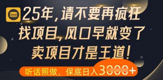 什么？25年你还在疯狂找项目做，醒醒吧，看完这些你全都懂了【揭秘】瀚萌资源网-网赚网-网赚项目网-虚拟资源网-国学资源网-易学资源网-本站有全网最新网赚项目-易学课程资源-中医课程资源的在线下载网站！瀚萌资源网