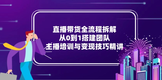 （15004期）直播带货全流程拆解：从0到1搭建团队，主播培训与变现技巧精讲瀚萌资源网-网赚网-网赚项目网-虚拟资源网-国学资源网-易学资源网-本站有全网最新网赚项目-易学课程资源-中医课程资源的在线下载网站！瀚萌资源网