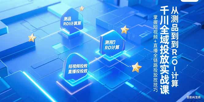 （15256期）千川全域投放实战课，从测品到ROI计算，掌握短视频+直播全链路投放技巧瀚萌资源网-网赚网-网赚项目网-虚拟资源网-国学资源网-易学资源网-本站有全网最新网赚项目-易学课程资源-中医课程资源的在线下载网站！瀚萌资源网