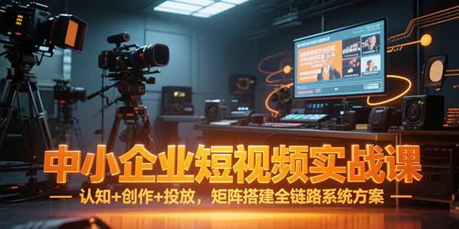 （15249期）中小企业短视频实战课，认知+创作+投放，矩阵搭建全链路系统方案瀚萌资源网-网赚网-网赚项目网-虚拟资源网-国学资源网-易学资源网-本站有全网最新网赚项目-易学课程资源-中医课程资源的在线下载网站！瀚萌资源网