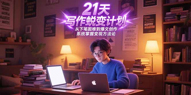 （15204期）21天写作蜕变计划，从下笔困难到爆文创作，系统掌握变现方法论瀚萌资源网-网赚网-网赚项目网-虚拟资源网-国学资源网-易学资源网-本站有全网最新网赚项目-易学课程资源-中医课程资源的在线下载网站！瀚萌资源网