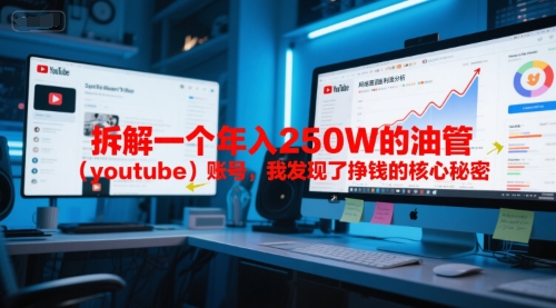 付费文章：拆解一个年入250W的油管（youtube）账号，我发现了挣钱的核心秘密瀚萌资源网-网赚网-网赚项目网-虚拟资源网-国学资源网-易学资源网-本站有全网最新网赚项目-易学课程资源-中医课程资源的在线下载网站！瀚萌资源网