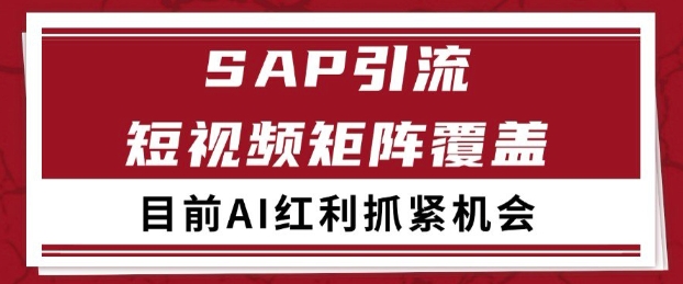 小红书某音sap赛道引流获客 自热矩阵日引200+【揭秘】瀚萌资源网-网赚网-网赚项目网-虚拟资源网-国学资源网-易学资源网-本站有全网最新网赚项目-易学课程资源-中医课程资源的在线下载网站！瀚萌资源网