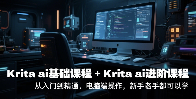 krita ai基础课程+Krita ai进阶课程，从入门到精通，电脑端操作，新手老手都可以学瀚萌资源网-网赚网-网赚项目网-虚拟资源网-国学资源网-易学资源网-本站有全网最新网赚项目-易学课程资源-中医课程资源的在线下载网站！瀚萌资源网