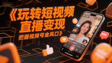 玩转短视频直播变现，把握视频号金风口瀚萌资源网-网赚网-网赚项目网-虚拟资源网-国学资源网-易学资源网-本站有全网最新网赚项目-易学课程资源-中医课程资源的在线下载网站！瀚萌资源网