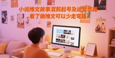 小说推文故事混剪起号及运营思路，看了做推文可以少走弯路瀚萌资源网-网赚网-网赚项目网-虚拟资源网-国学资源网-易学资源网-本站有全网最新网赚项目-易学课程资源-中医课程资源的在线下载网站！瀚萌资源网