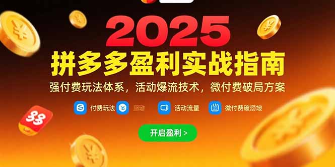（15357期）拼多多盈利实战指南，强付费玩法，活动爆流技术，微付费破局方案(更新7月)瀚萌资源网-网赚网-网赚项目网-虚拟资源网-国学资源网-易学资源网-本站有全网最新网赚项目-易学课程资源-中医课程资源的在线下载网站！瀚萌资源网