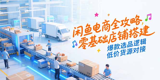 （15325期）闲鱼电商全攻略，零基础店铺搭建，爆款选品逻辑，低价货源对接瀚萌资源网-网赚网-网赚项目网-虚拟资源网-国学资源网-易学资源网-本站有全网最新网赚项目-易学课程资源-中医课程资源的在线下载网站！瀚萌资源网