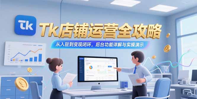 （15345期）Tk店铺运营全攻略，从入驻到变现闭环，后台功能详解与实操演示瀚萌资源网-网赚网-网赚项目网-虚拟资源网-国学资源网-易学资源网-本站有全网最新网赚项目-易学课程资源-中医课程资源的在线下载网站！瀚萌资源网