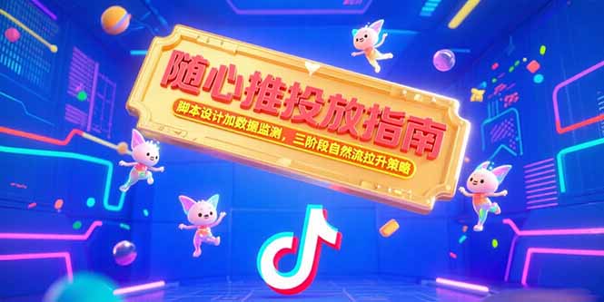 （15291期）随心推投放指南，脚本设计加数据监测，三阶段自然流拉升策略瀚萌资源网-网赚网-网赚项目网-虚拟资源网-国学资源网-易学资源网-本站有全网最新网赚项目-易学课程资源-中医课程资源的在线下载网站！瀚萌资源网