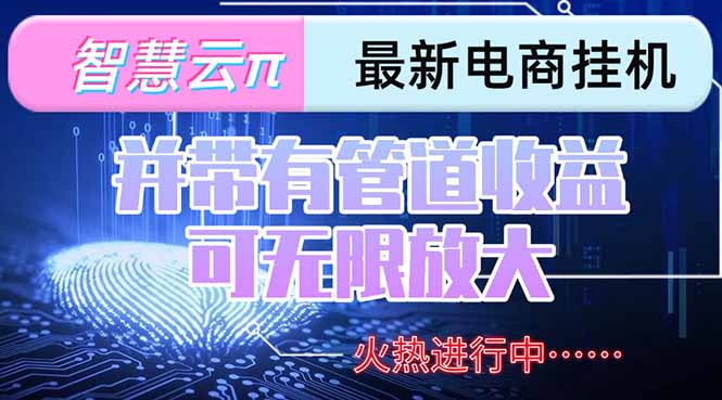 （15314期）智慧云π电脑挂机单机每天收益300—500+ 并带有团队管道收益 可无限放大瀚萌资源网-网赚网-网赚项目网-虚拟资源网-国学资源网-易学资源网-本站有全网最新网赚项目-易学课程资源-中医课程资源的在线下载网站！瀚萌资源网