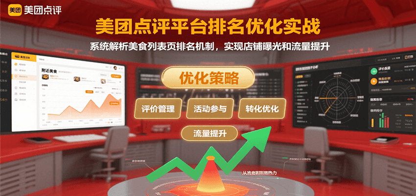 美团点评平台排名优化实战，系统解析美食列表页排名机制，实现店铺曝光和流量提升瀚萌资源网-网赚网-网赚项目网-虚拟资源网-国学资源网-易学资源网-本站有全网最新网赚项目-易学课程资源-中医课程资源的在线下载网站！瀚萌资源网