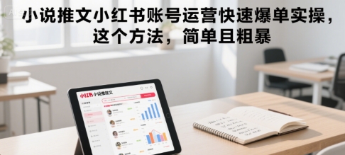 小说推文小红书账号运营快速爆单实操，这个方法，简单且粗暴瀚萌资源网-网赚网-网赚项目网-虚拟资源网-国学资源网-易学资源网-本站有全网最新网赚项目-易学课程资源-中医课程资源的在线下载网站！瀚萌资源网