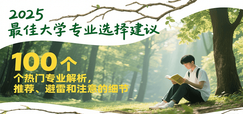 2025最佳大学专业选择建议,100个热门专业解析,推荐、避雷和注意的细节瀚萌资源网-网赚网-网赚项目网-虚拟资源网-国学资源网-易学资源网-本站有全网最新网赚项目-易学课程资源-中医课程资源的在线下载网站!瀚萌资源网