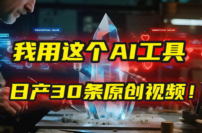 别再真人出镜了！我用这个AI工具，1张照片就能日产30条原创视频！瀚萌资源网-网赚网-网赚项目网-虚拟资源网-国学资源网-易学资源网-本站有全网最新网赚项目-易学课程资源-中医课程资源的在线下载网站！瀚萌资源网