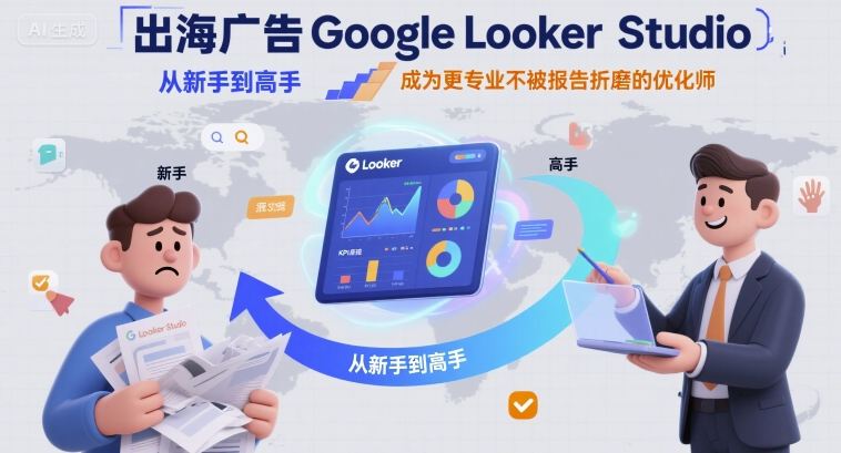 出海广告Google Looker Studio从新手到高手，成为更专业不被报告折磨的优化师瀚萌资源网-网赚网-网赚项目网-虚拟资源网-国学资源网-易学资源网-本站有全网最新网赚项目-易学课程资源-中医课程资源的在线下载网站！瀚萌资源网