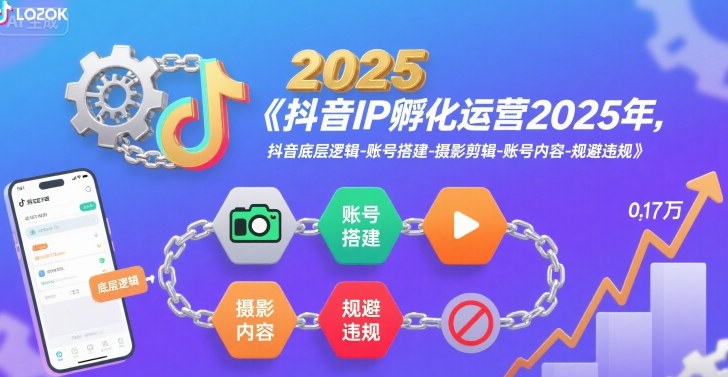 抖音IP孵化运营2025年，抖音底层逻辑-账号搭建-摄影剪辑-账号内容-规避违规瀚萌资源网-网赚网-网赚项目网-虚拟资源网-国学资源网-易学资源网-本站有全网最新网赚项目-易学课程资源-中医课程资源的在线下载网站！瀚萌资源网